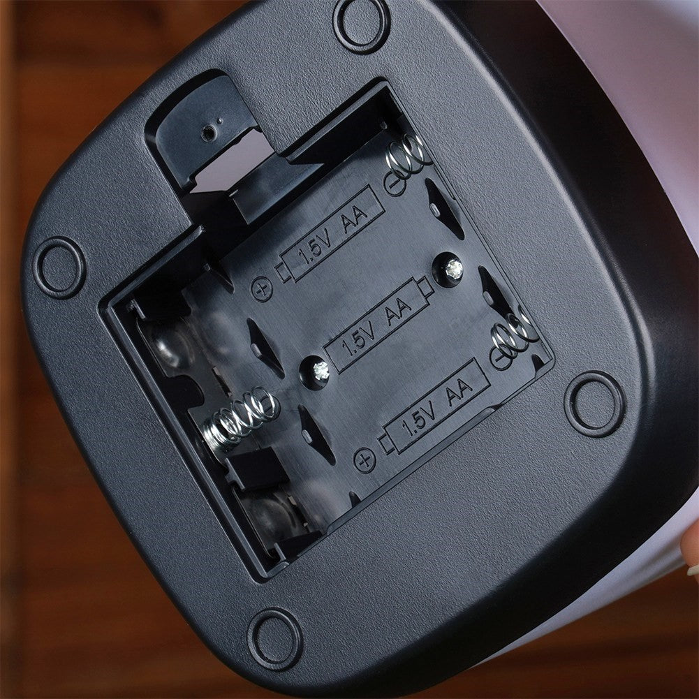 Portable LED lamp with battery and three light modes