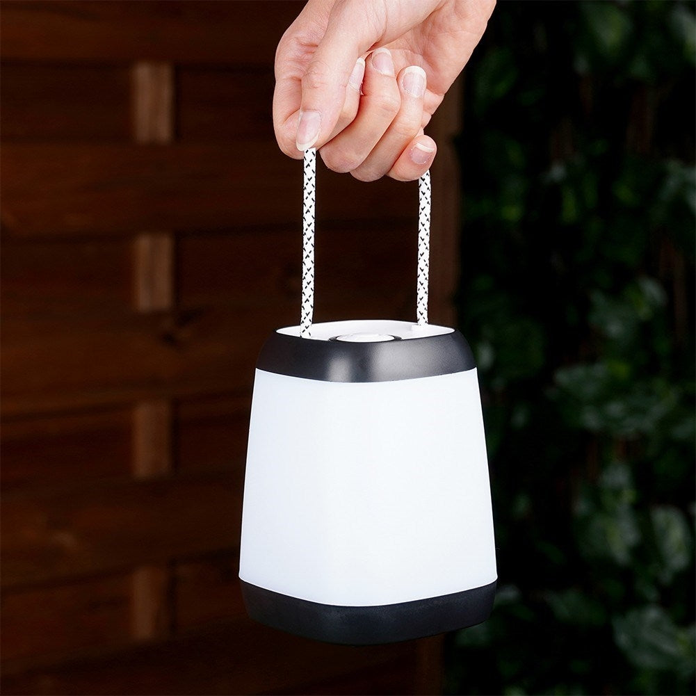 Portable LED lamp with battery and three light modes