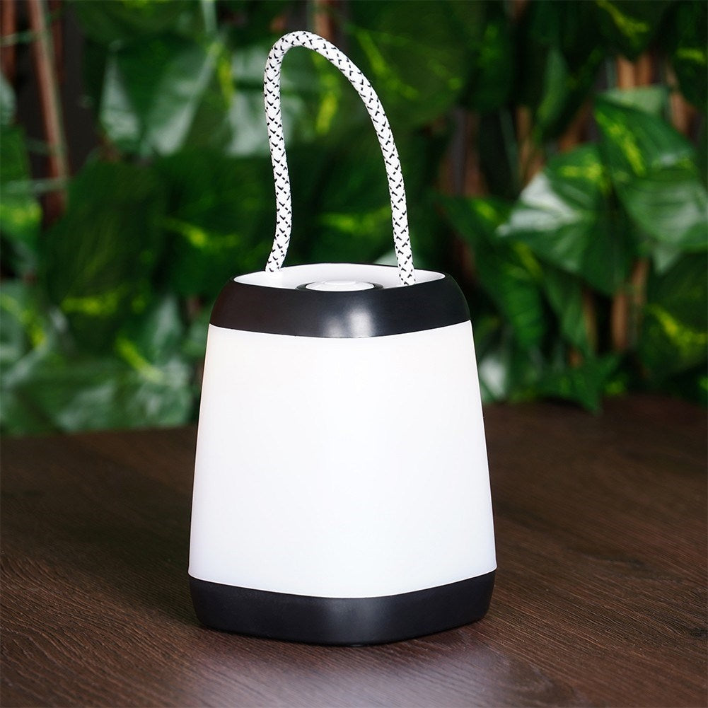 Portable LED lamp with battery and three light modes