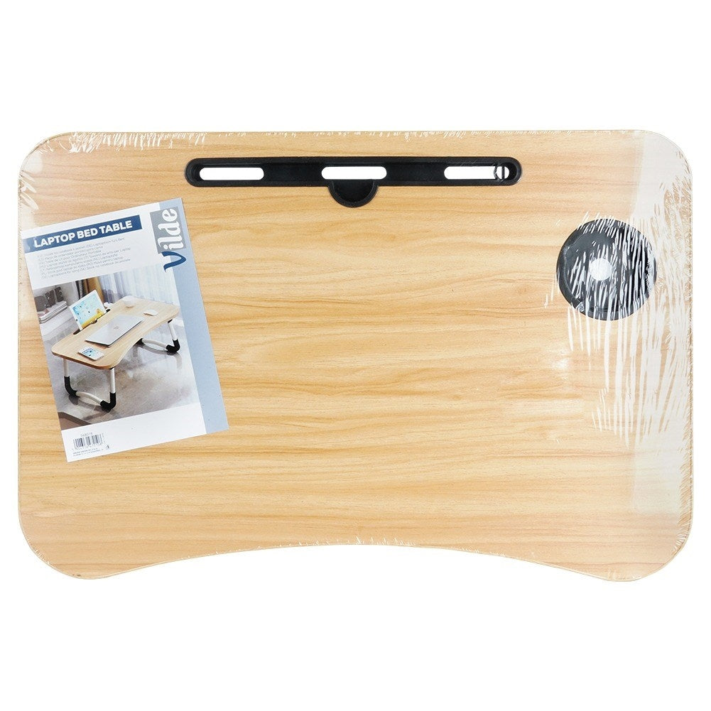 Portable Laptop and Bedside Table with Quick Folding