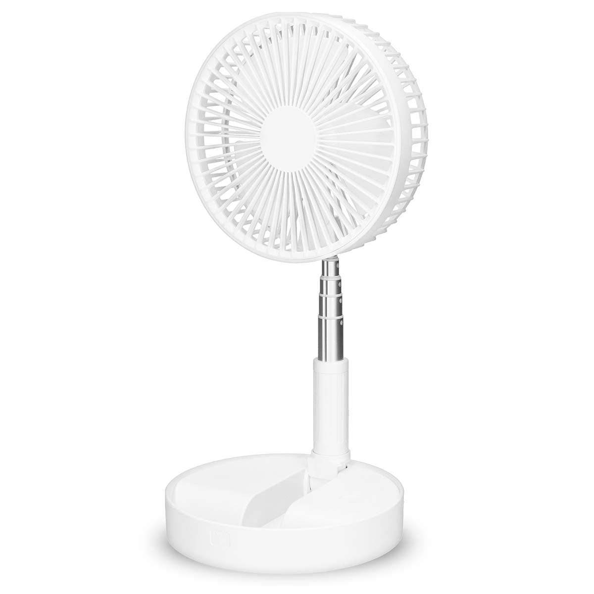 Portable Rechargeable Fan, 20cm, 4 Modes, White