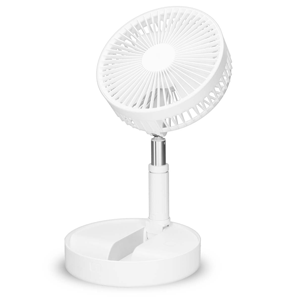 Portable Rechargeable Fan, 20cm, 4 Modes, White