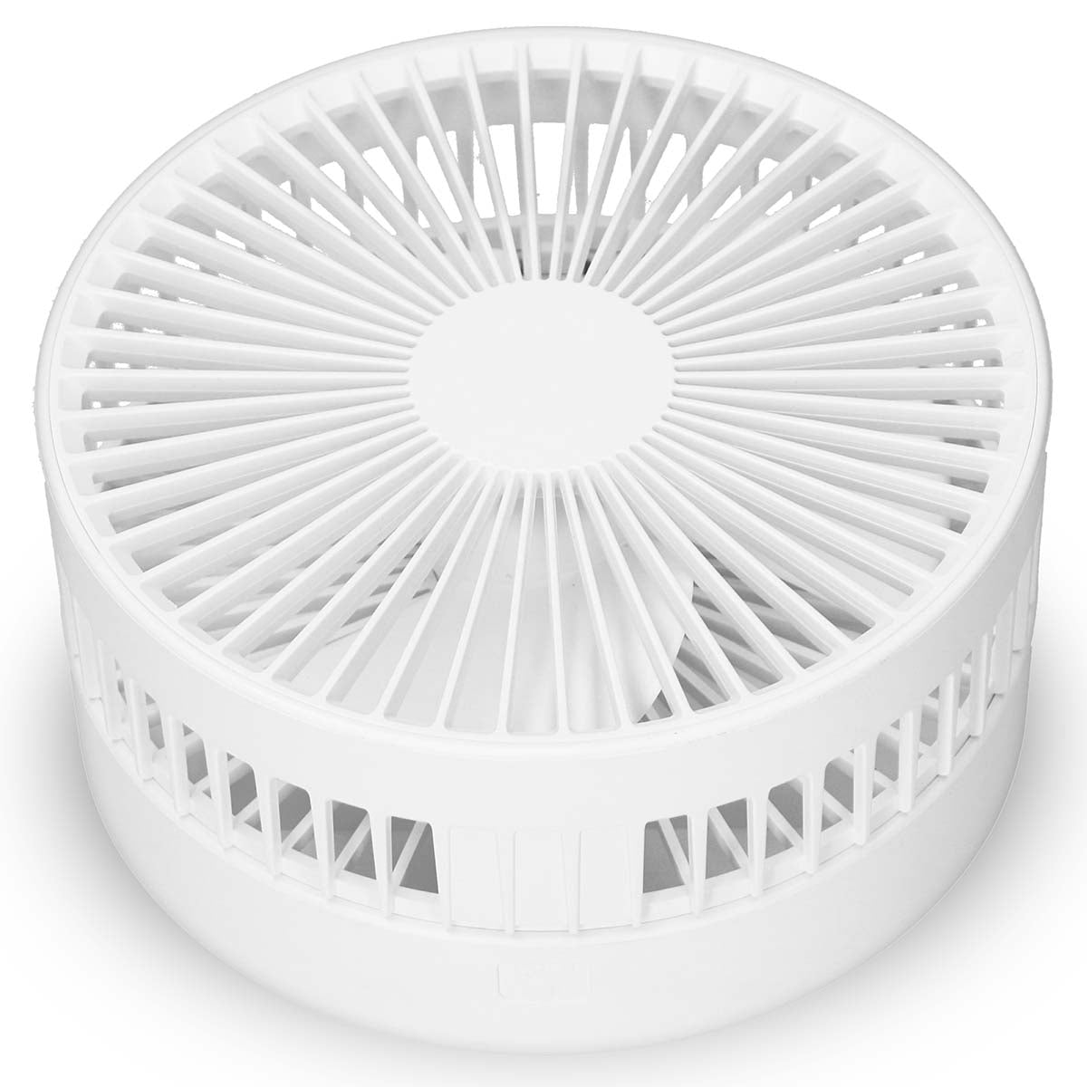 Portable Rechargeable Fan, 20cm, 4 Modes, White