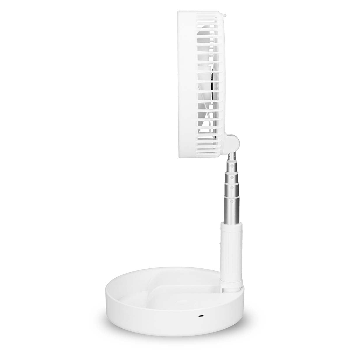 Portable Rechargeable Fan, 20cm, 4 Modes, White