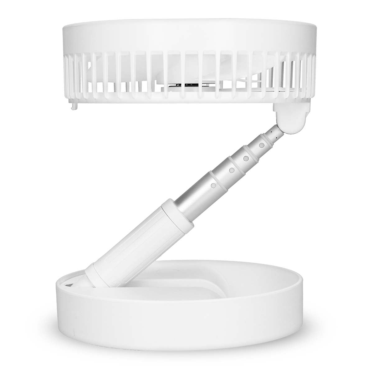 Portable Rechargeable Fan, 20cm, 4 Modes, White