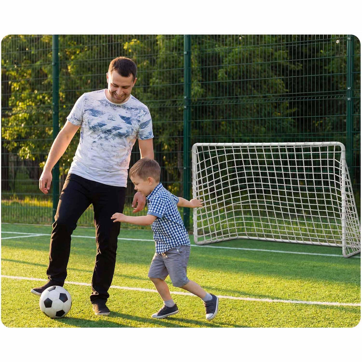 Portable Soccer Goal 183x122x61 cm with Steel Frame