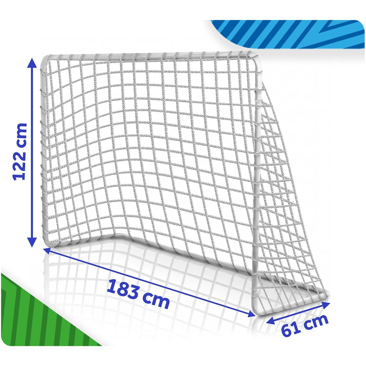 Portable Soccer Goal 183x122x61 cm with Steel Frame