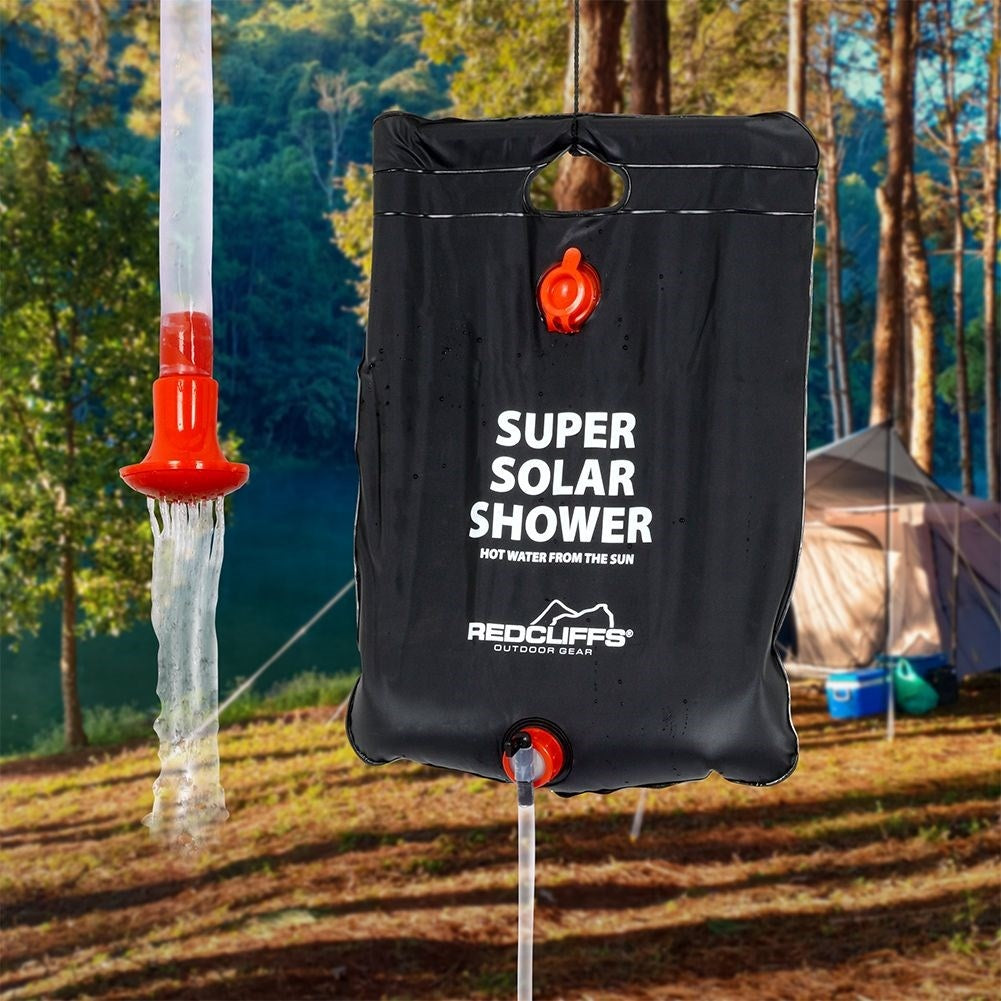 Portable Solar Shower: 50°C Heat, 15L Tank - Perfect for Camping