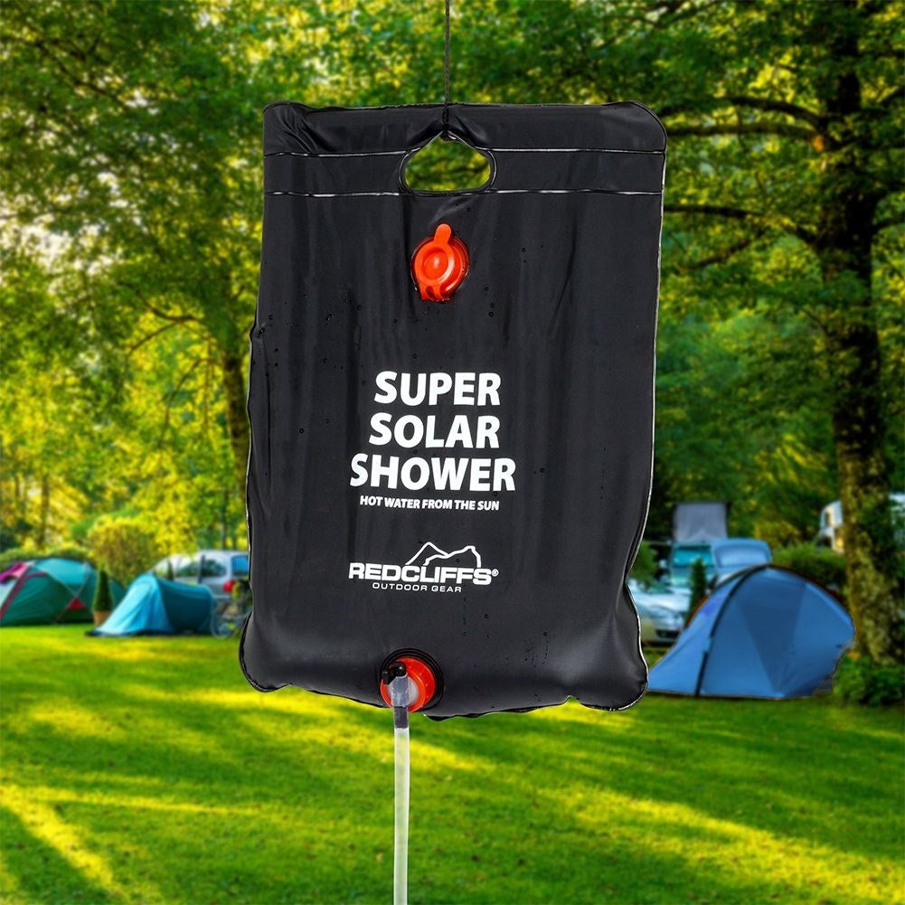 Portable Solar Shower: 50°C Heat, 15L Tank - Perfect for Camping