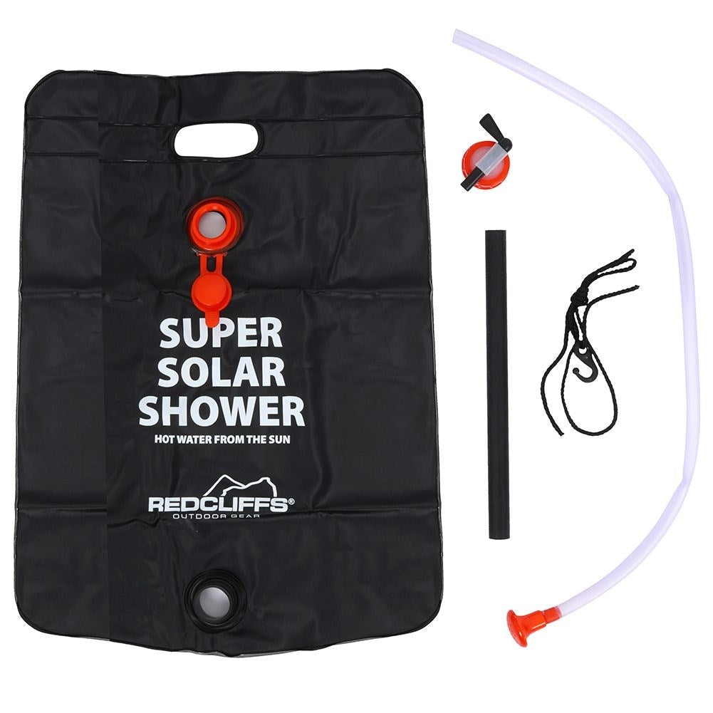 Portable Solar Shower: 50°C Heat, 15L Tank - Perfect for Camping