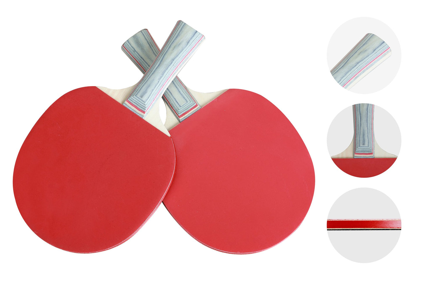 Portable Table Tennis Set with Adjustable Net and Paddles