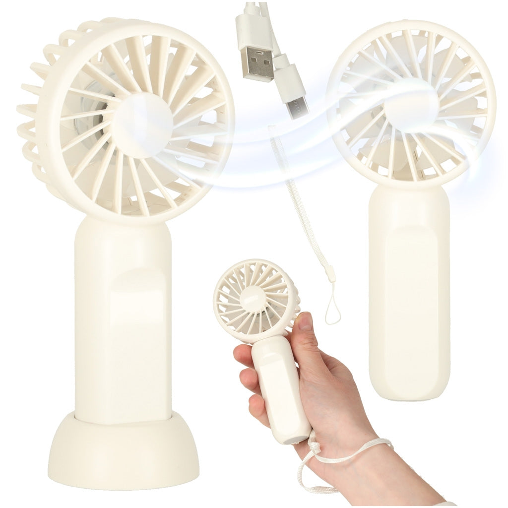 Portable USB Desk Fan, Mini Handheld, 13.8cm