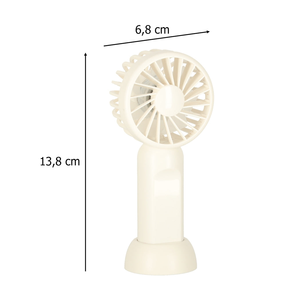 Portable USB Desk Fan, Mini Handheld, 13.8cm