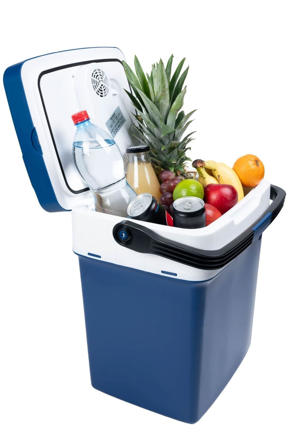 Portable car cooler, 29L, 220-240V DC12V, heating function, free insert, blue