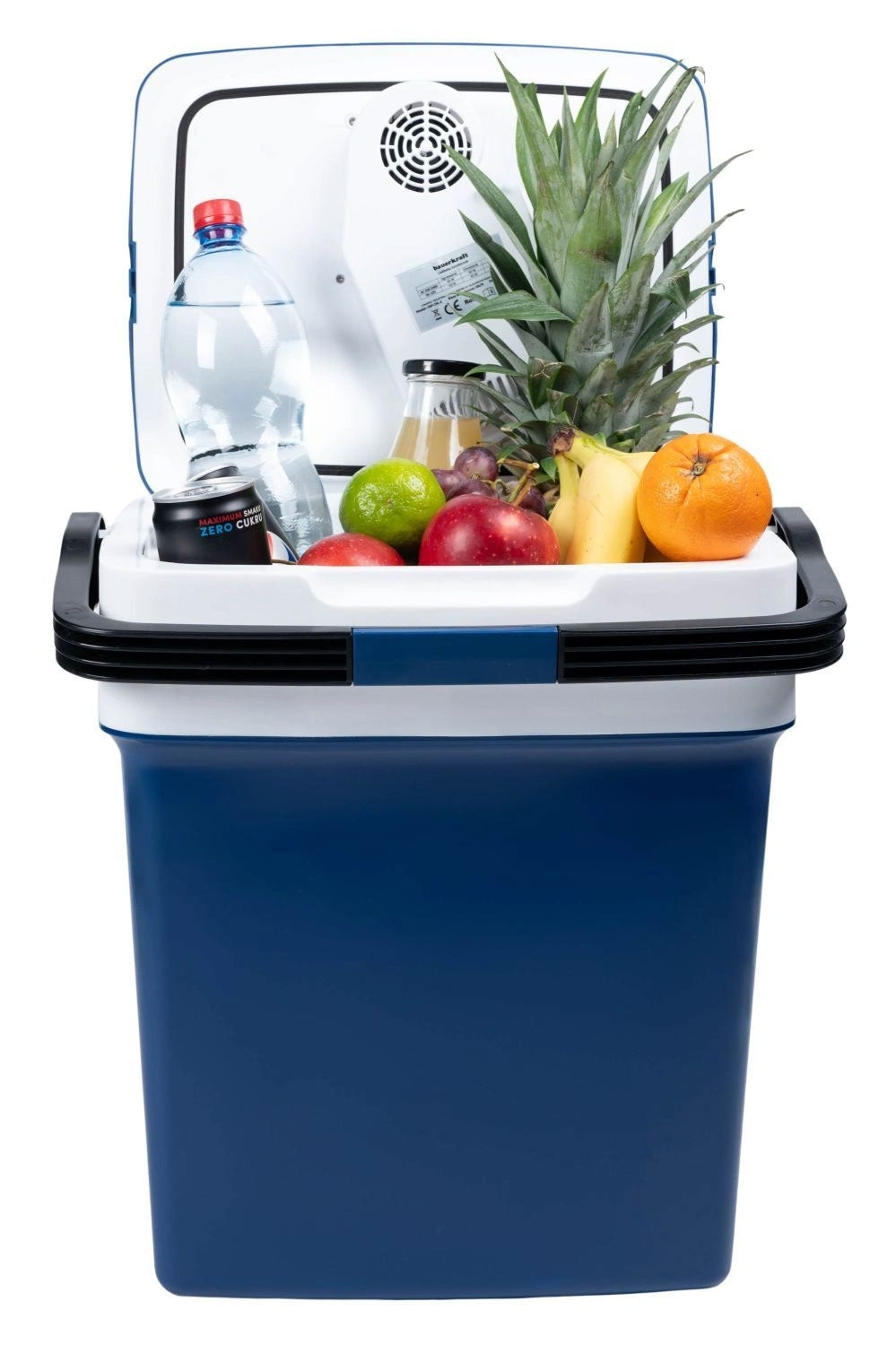 Portable car cooler, 29L, 220-240V DC12V, heating function, free insert, blue