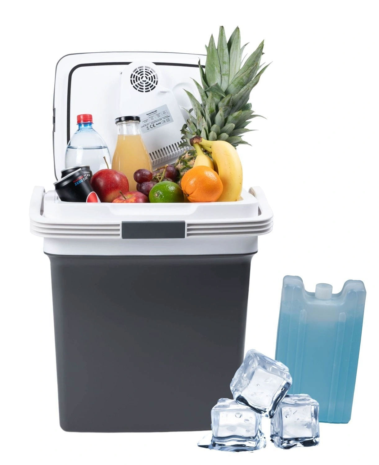 Portable car cooler, 29L, 220-240V DC12V, heating function, free insert, graphite