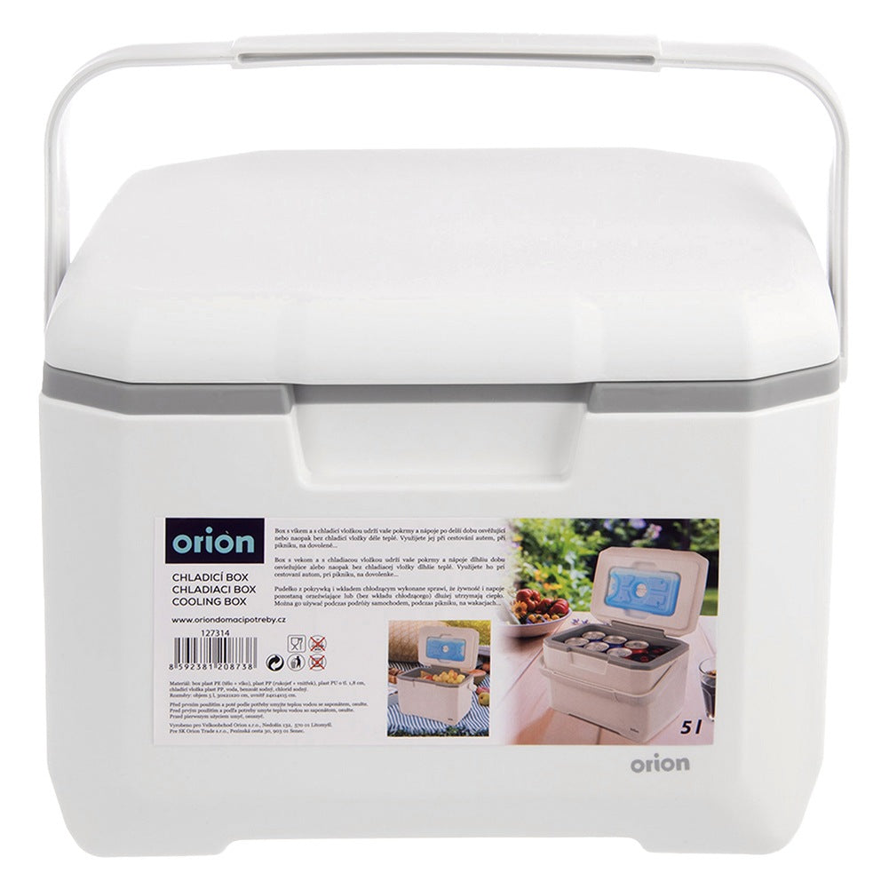 Portable fridge with 5 l cooling insert
