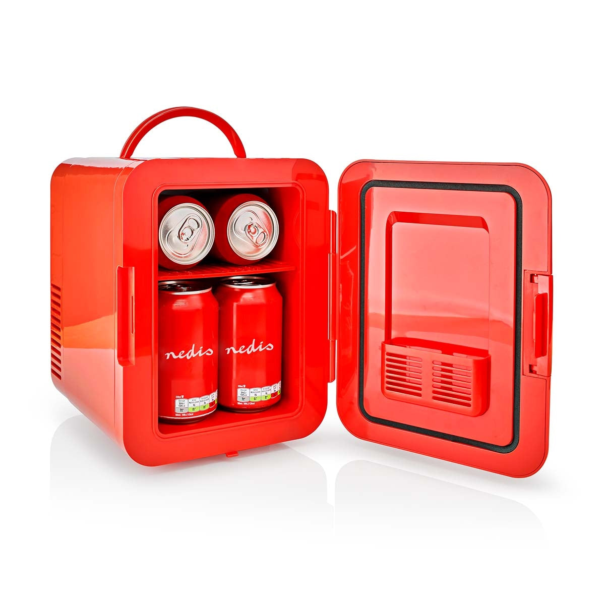 Portable mini fridge | 4 l | 12 V DC / 100 - 240 V AC | RED
