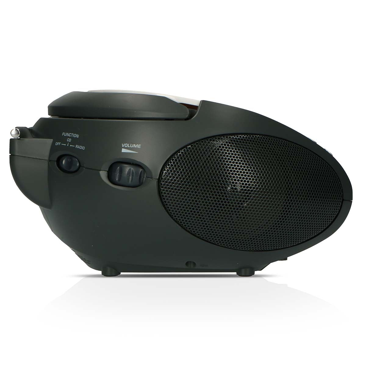 Portable stereo FM radio with CD White