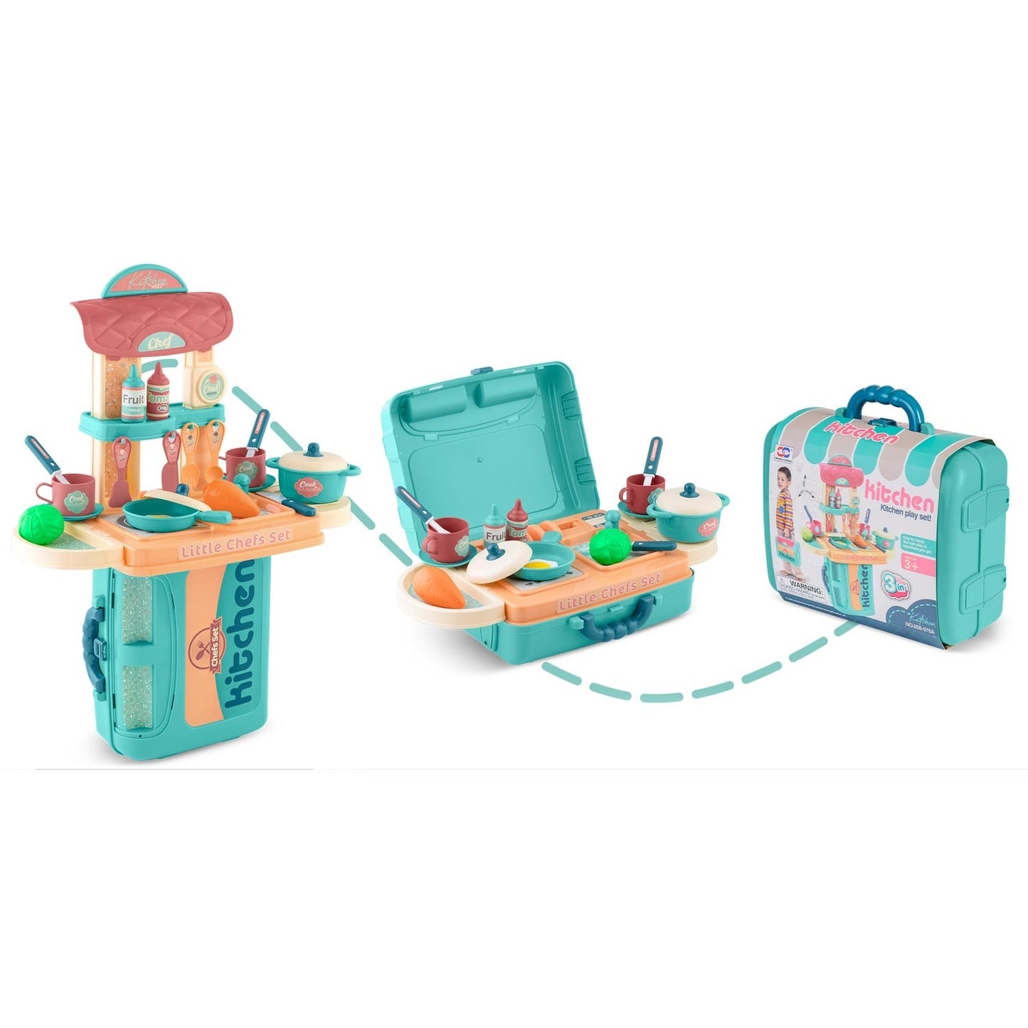 Portable toy kitchen for children - Ricokids 772901