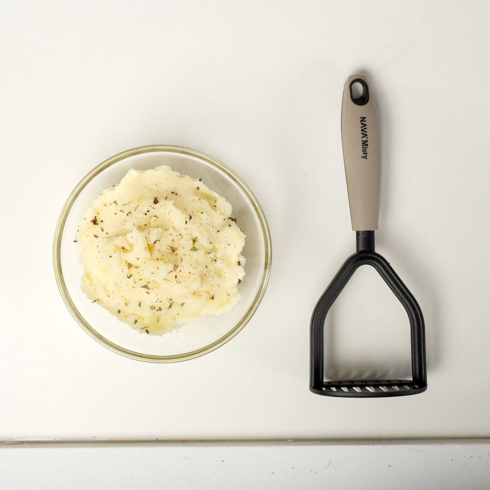 Potato masher in durable thermoplastic for mash and purée