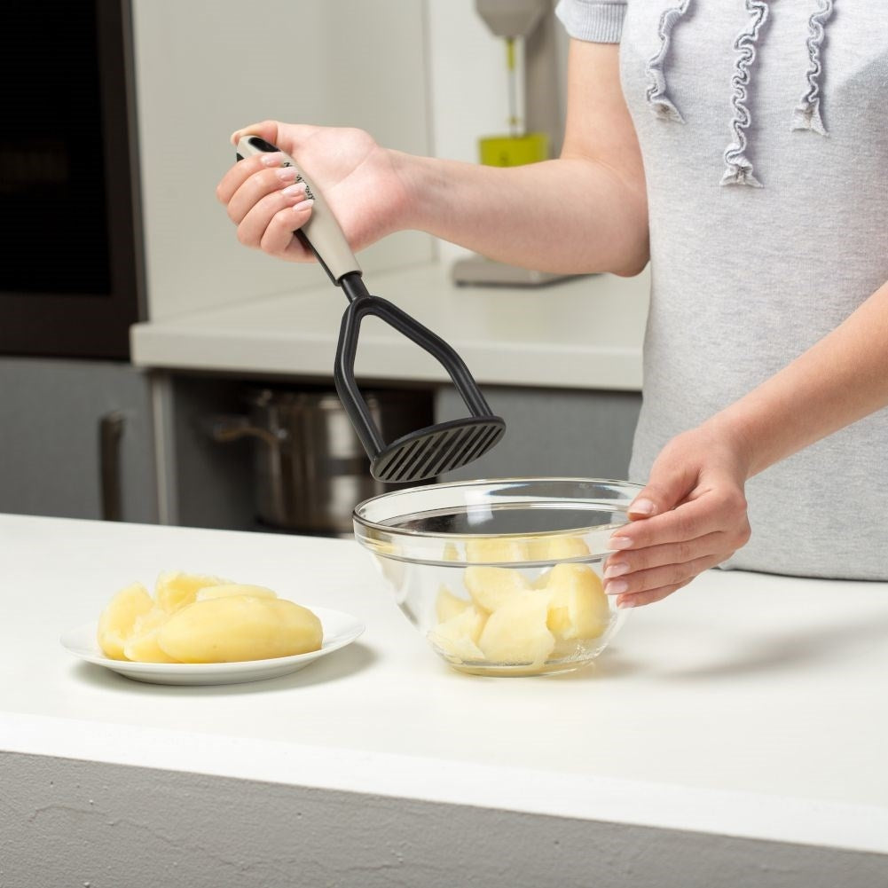 Potato masher in durable thermoplastic for mash and purée
