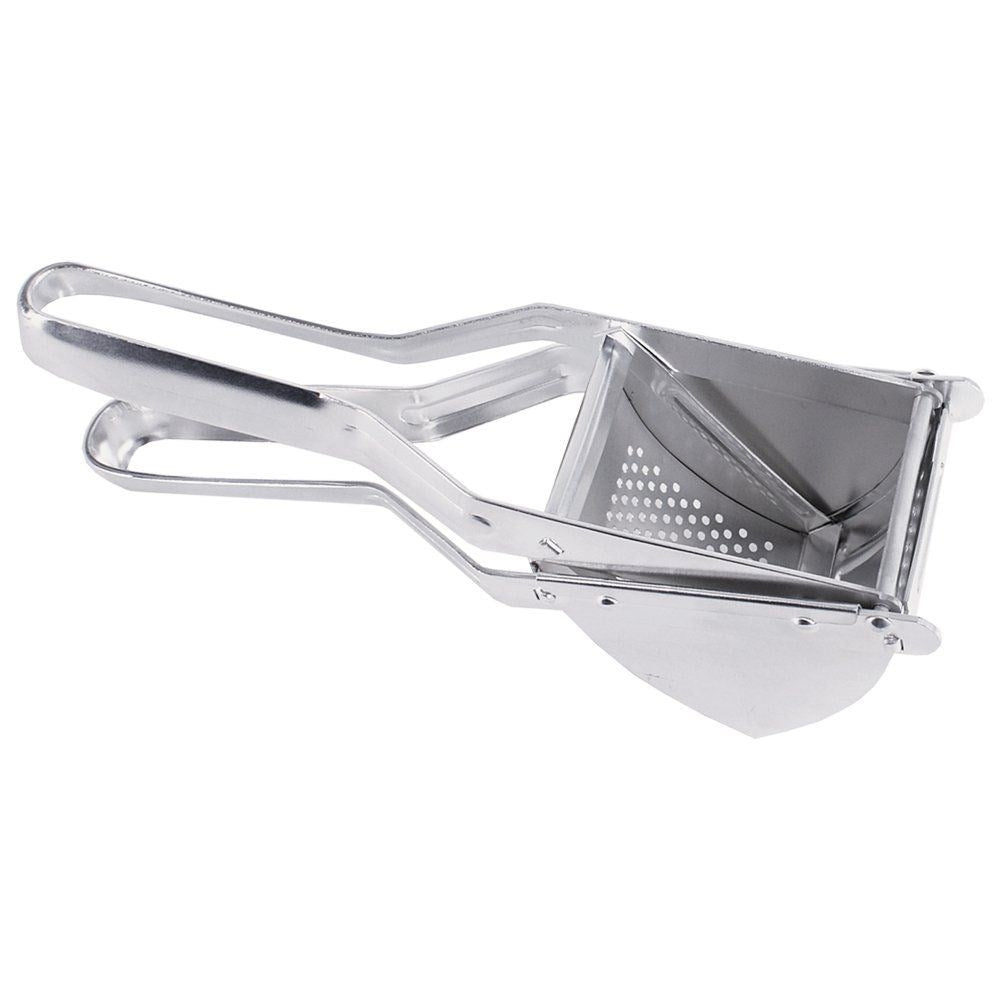 Potato press in galvanized metal for potatoes and fruit