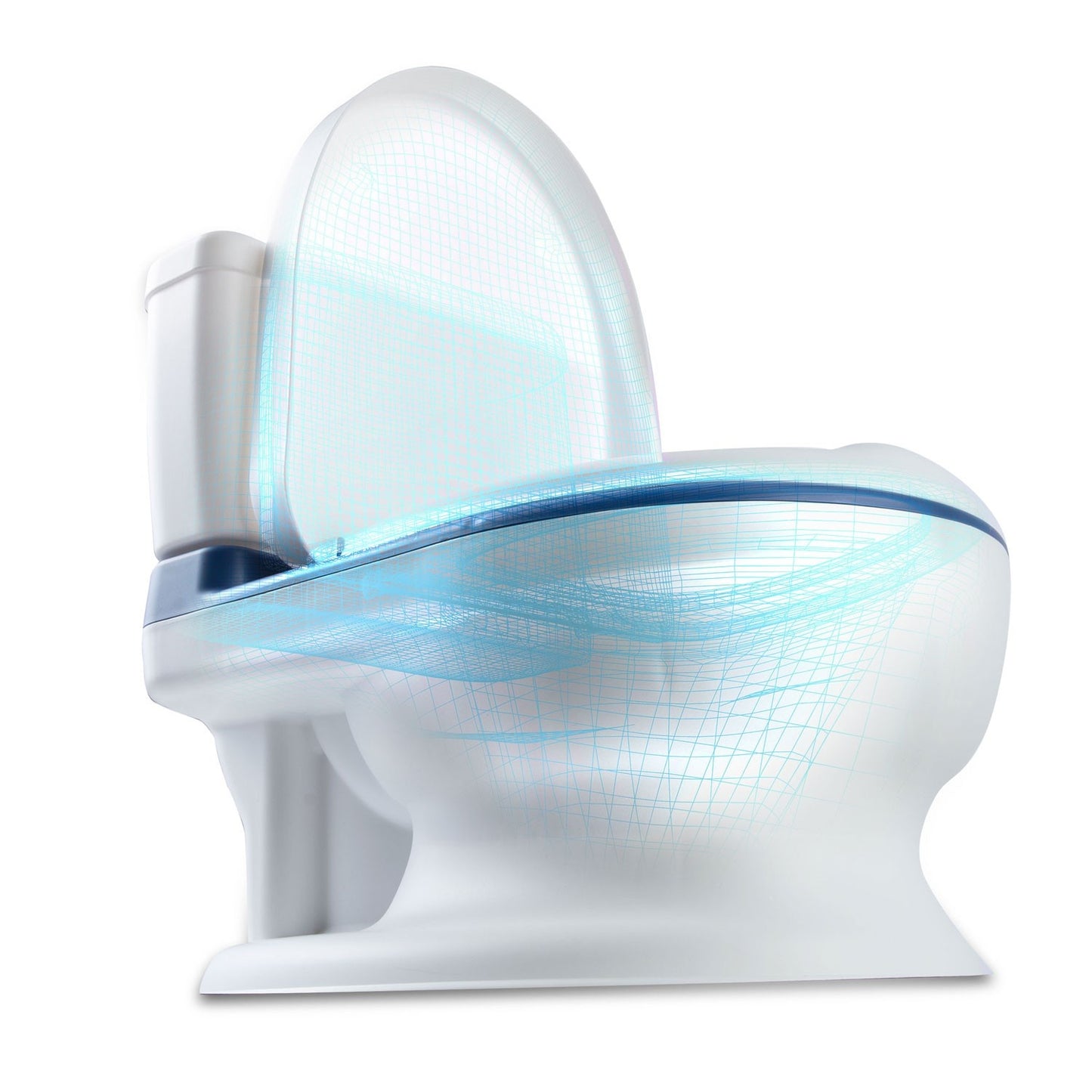 Potty chair for children with melody RK-290 white-blue