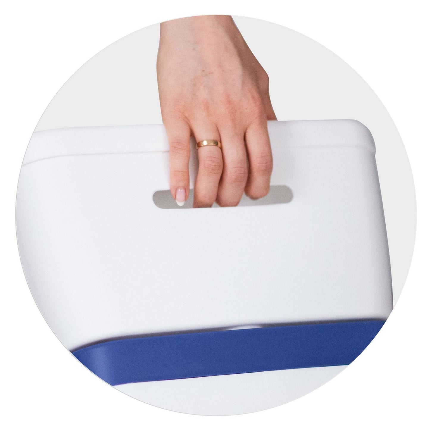 Potty chair for children with melody RK-290 white-blue