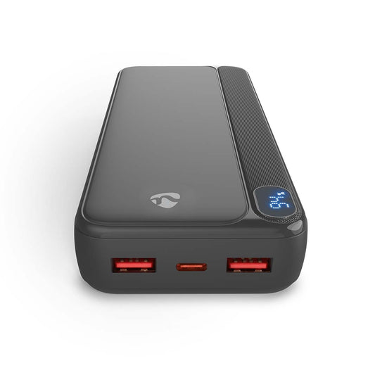 Power Bank 20000mAh, USB-C & USB-A, PD 20W, 3 Outputs