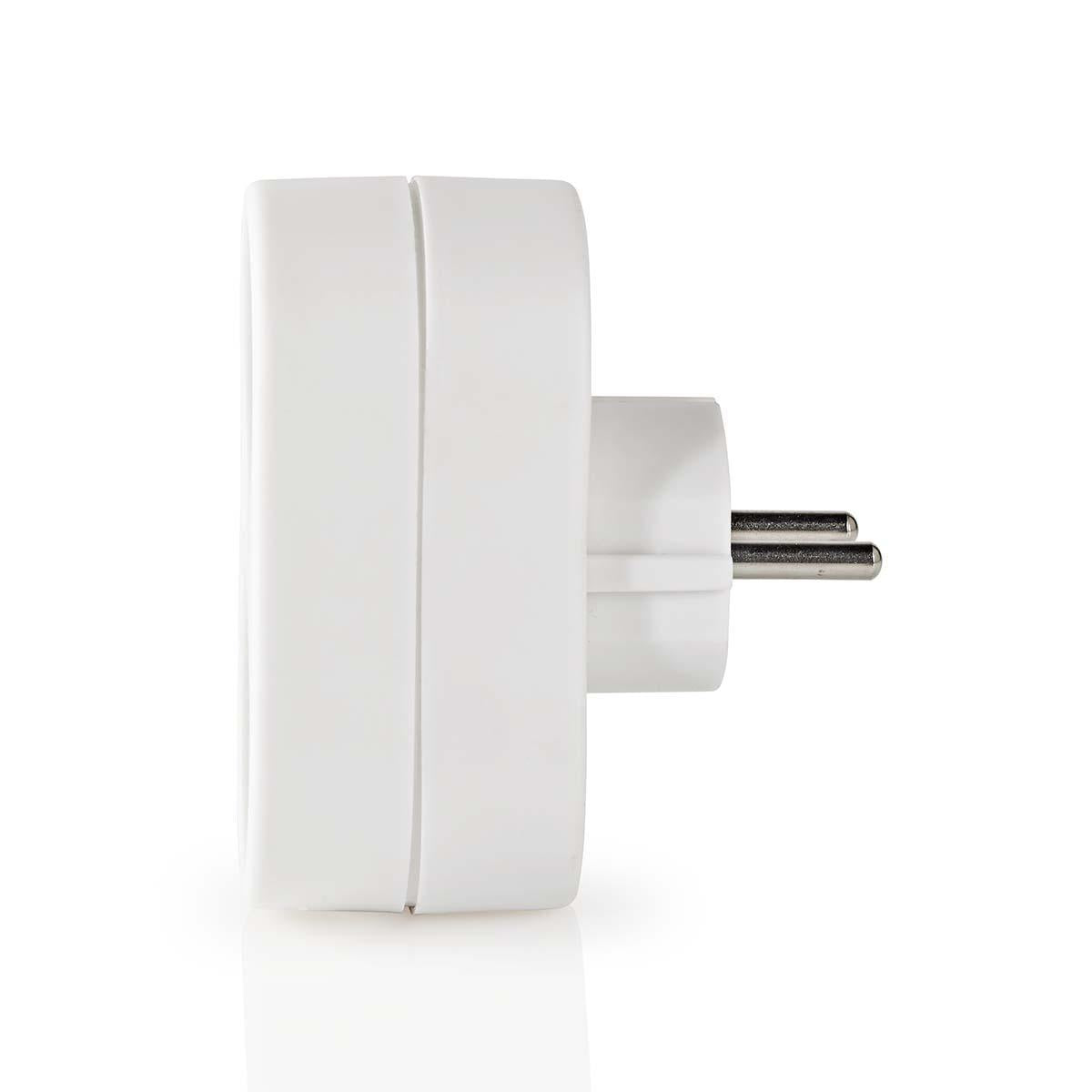 Power Outlet Splitter | Type F (CEE 7/7) | 250 V AC 50 Hz | Earthed plug / Type F (CEE 7/7) | 250 V AC 50/60 Hz | 16.0 A| 3500 W | White