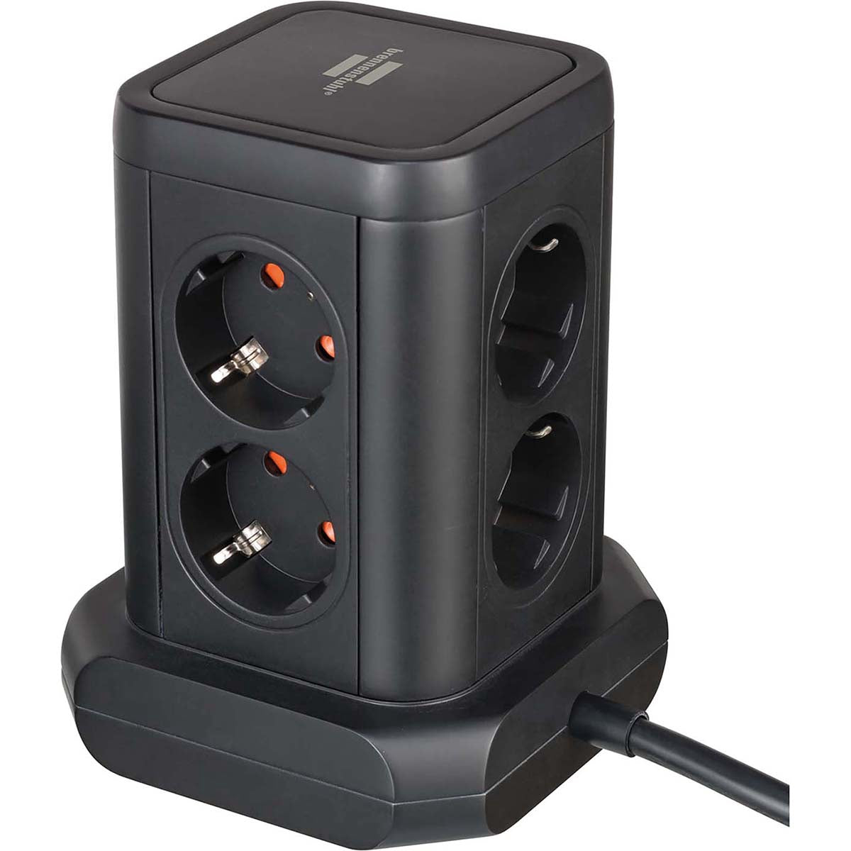 Power Strip Tower, 8 Outlets, 2 USB-A & 1 USB-C, 2m Cable