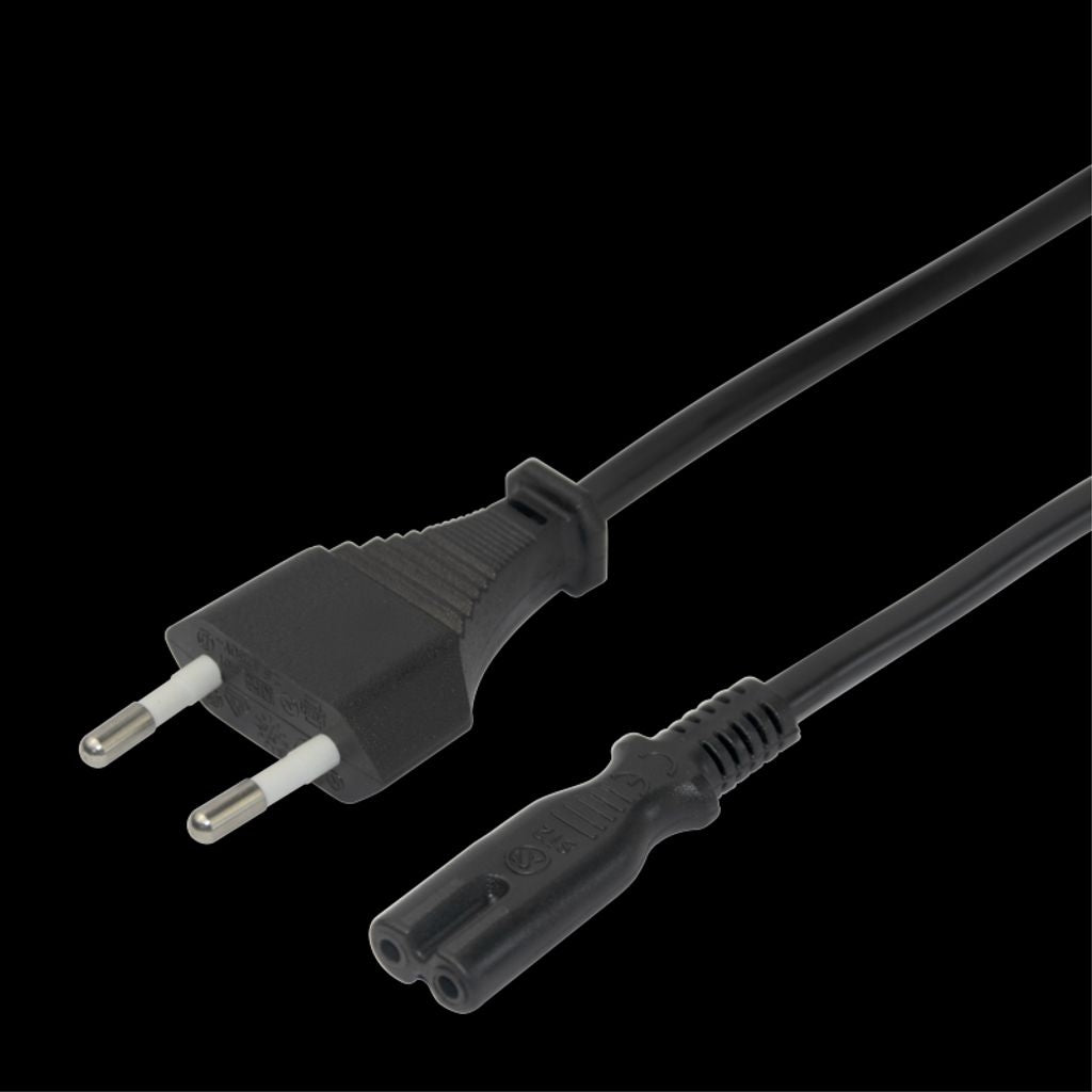 Power cable CEE 7/16 - C7, 3m - Black