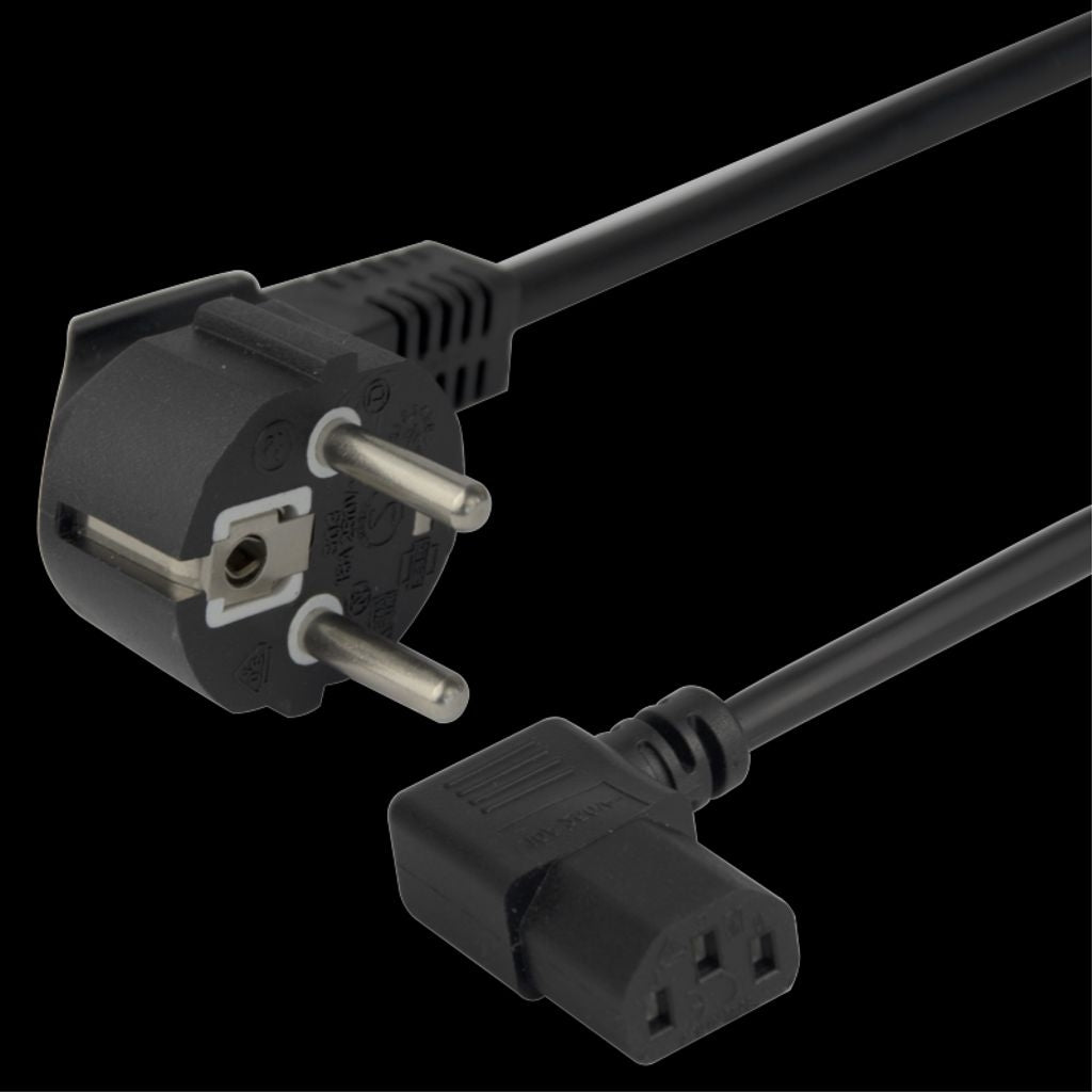 Power cable CEE 7/7 C13, 1.5m - Black