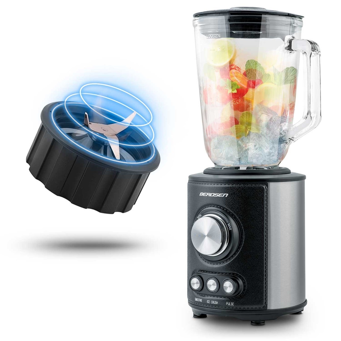 Powerful Blender 800W Berdsen BD-751, Black
