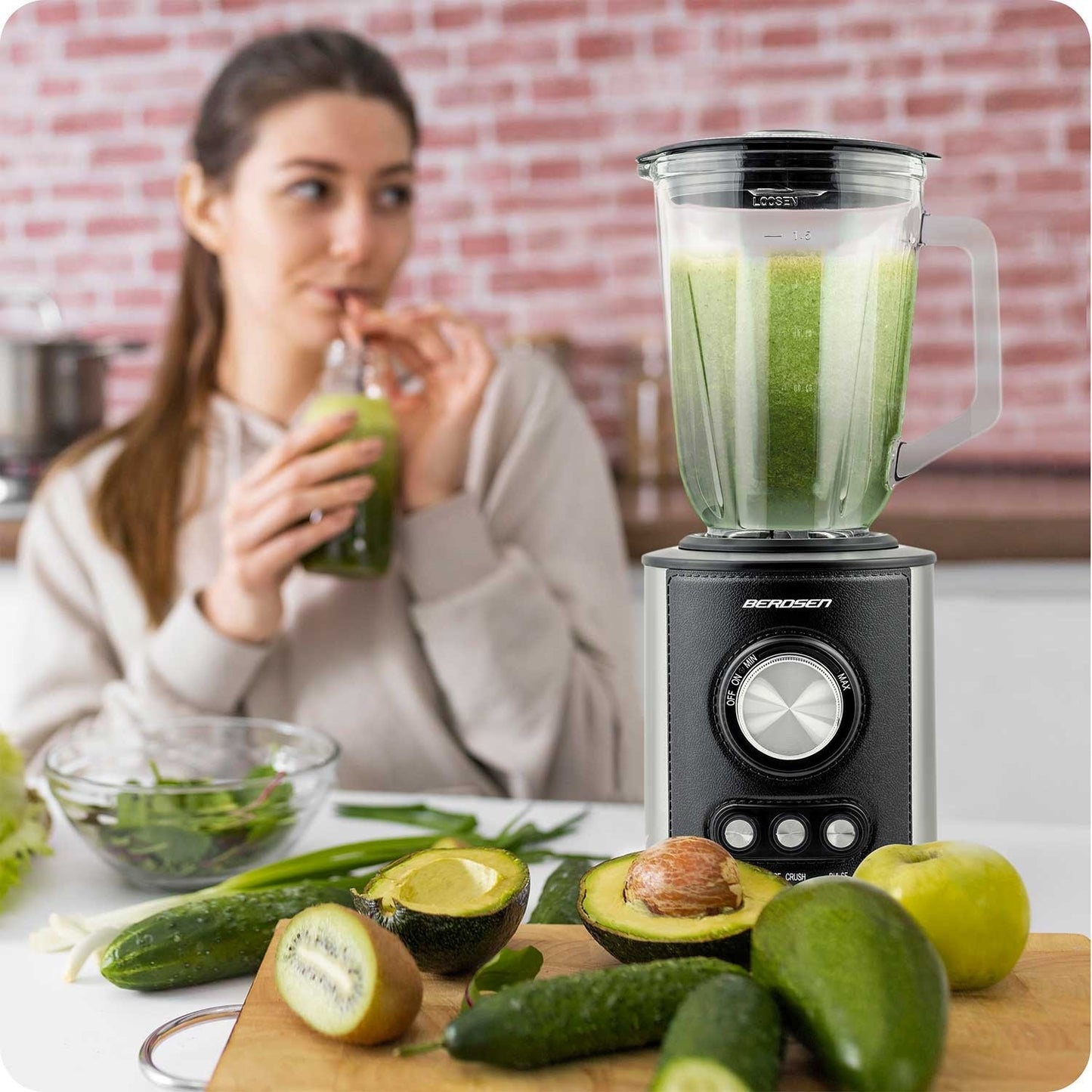 Powerful Blender 800W Berdsen BD-751, Black