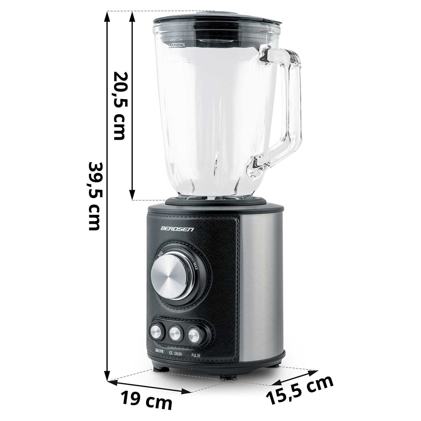 Powerful Blender 800W Berdsen BD-751, Black