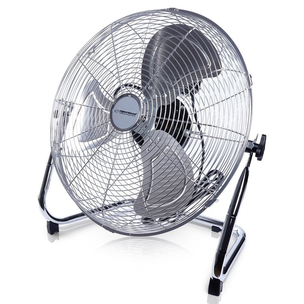 Powerful metal floor fan with 110W and three speeds
