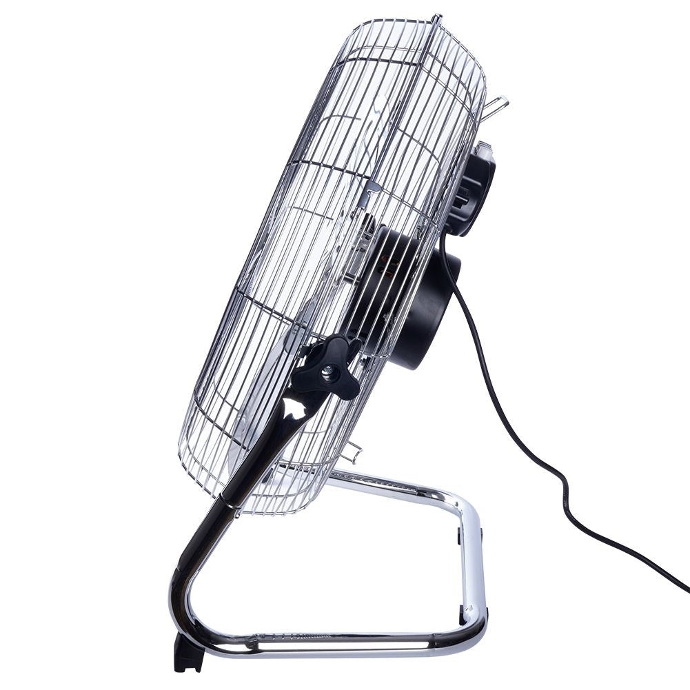 Powerful metal floor fan with 110W and three speeds