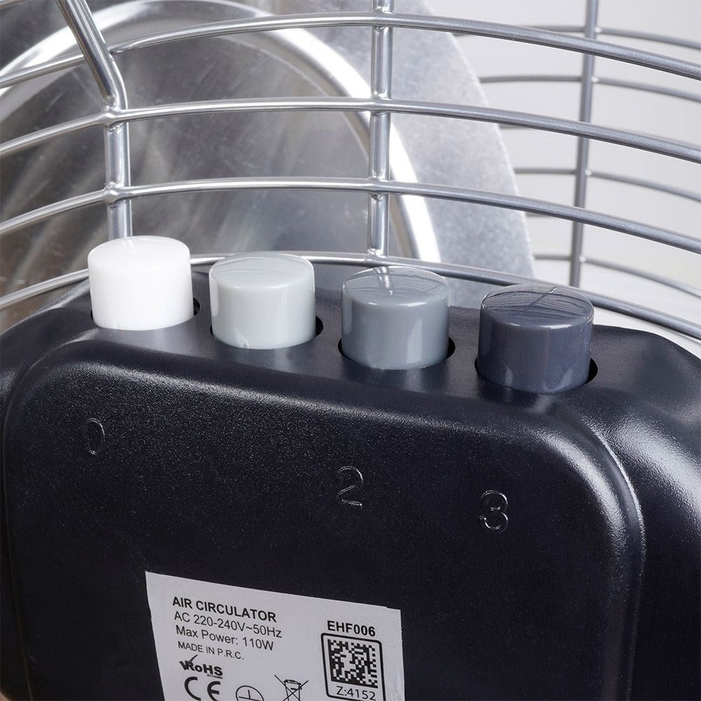 Powerful metal floor fan with 110W and three speeds