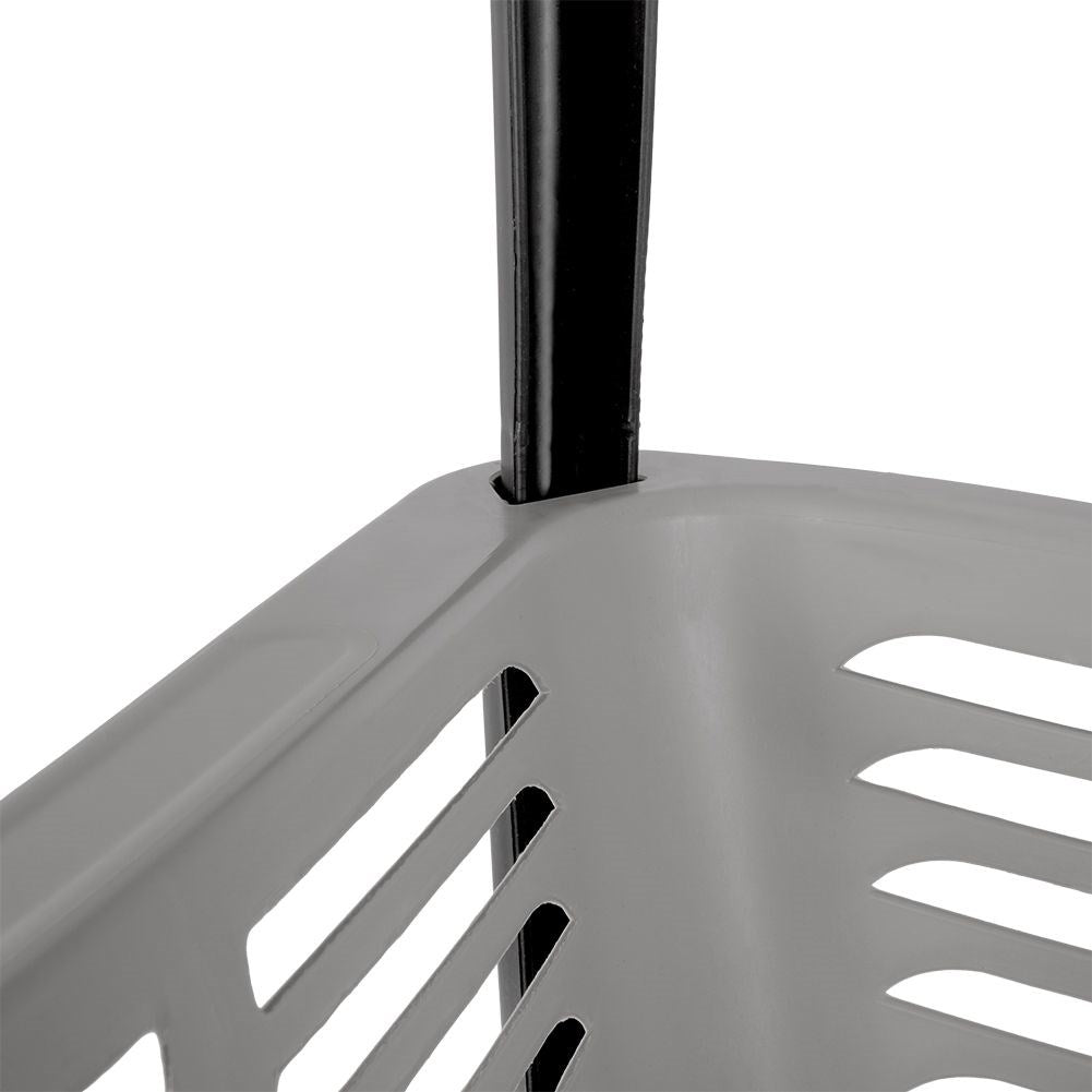 Practical 3-level shelf on wheels for home and workshop