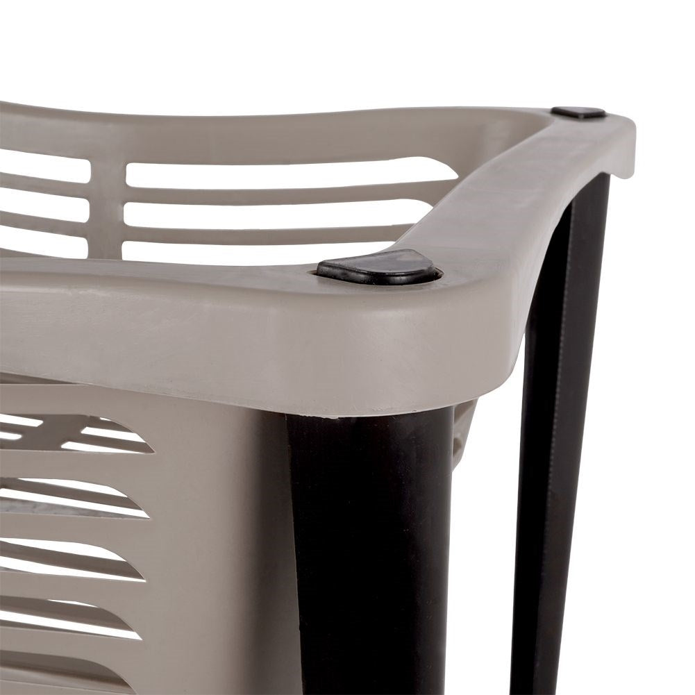 Practical 3-level shelf on wheels for home and workshop