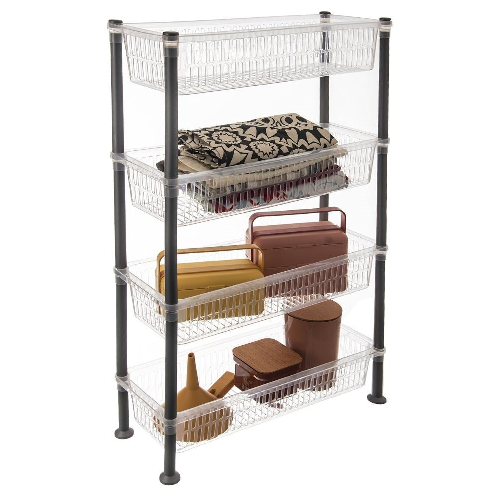 Practical 4-level shelf for home, workshop and balcony