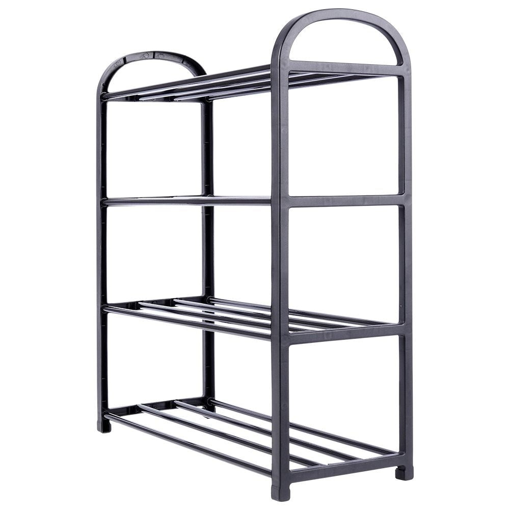 Practical 4-level shoe shelf for 8-12 pairs of shoes