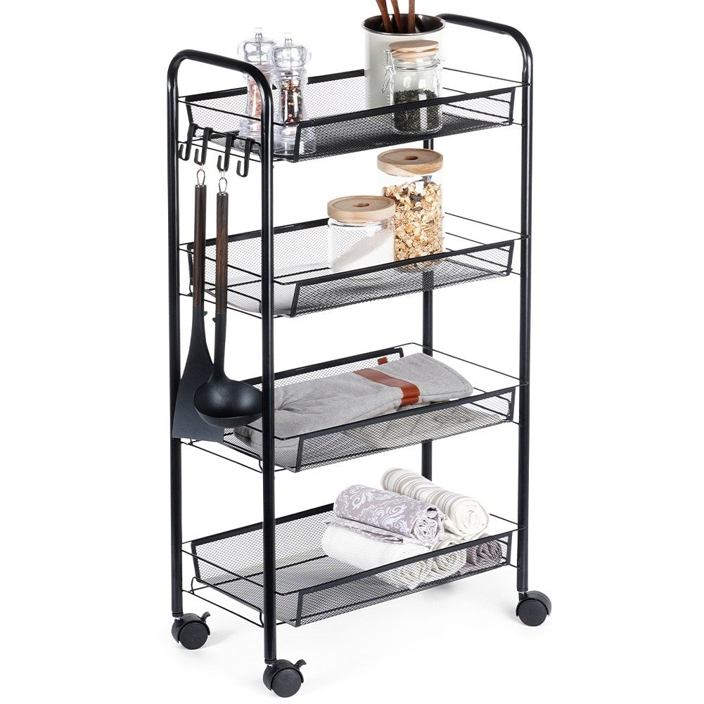 Practical 4-storey trolley on wheels
