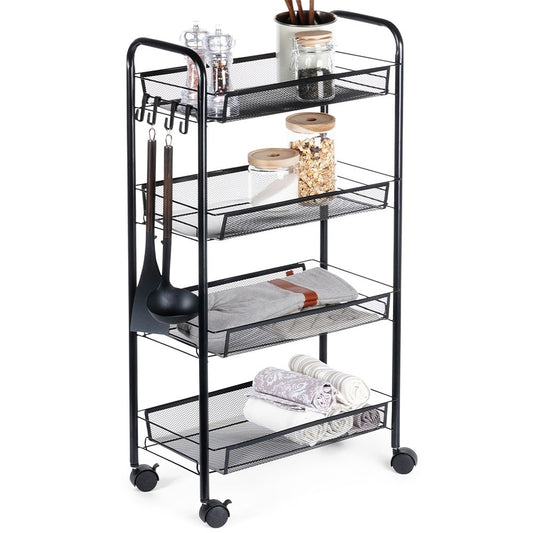 Practical 4-storey trolley on wheels
