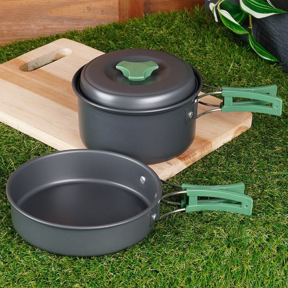 Practical Camping Kitchen Set in Aluminum for Adventure