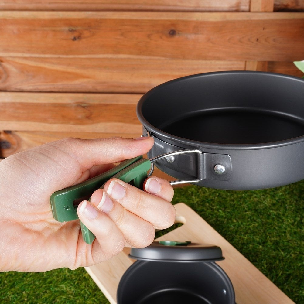 Practical Camping Kitchen Set in Aluminum for Adventure
