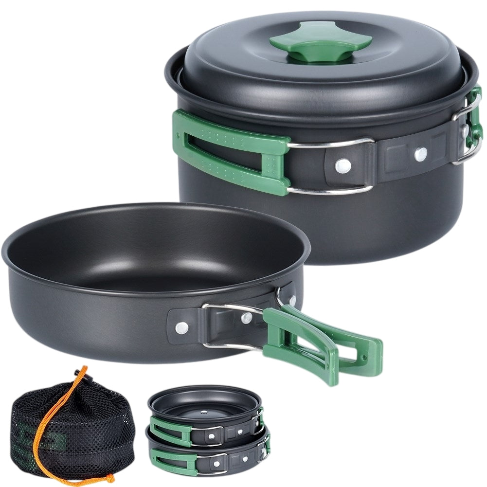 Practical Camping Kitchen Set in Aluminum for Adventure