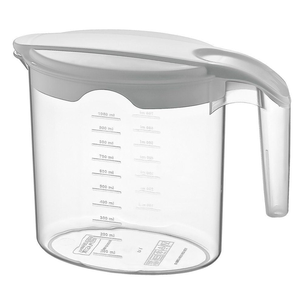 Practical Carafe with Lid, Spout and Measuring Scale for Drinks